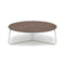 Manutti Mood Coffee table - Table basse ronde Ø 100cm h:33cm Plateau Céramique ou HPL Flint SF13 Ceramic Quartz 6mm 6K64 