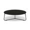 Manutti Mood Coffee table - Table basse ronde Ø 100cm h:33cm Plateau Céramique ou HPL Lava SF10 Ceramic Basalt Black 12mm 5K67 