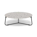Manutti Mood Coffee table - Table basse ronde Ø 100cm h:33cm Plateau Céramique ou HPL Lava SF10 Ceramic Fossil 12mm 5K53 