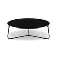 Manutti Mood Coffee table - Table basse ronde Ø 100cm h:33cm Plateau Céramique ou HPL Lava SF10 Ceramic Marble Black 12mm 5K59 