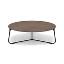 Manutti Mood Coffee table - Table basse ronde Ø 100cm h:33cm Plateau Céramique ou HPL Lava SF10 Ceramic Quartz 6mm 6K64 