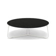 Manutti Mood Coffee table - Table basse ronde Ø 100cm h:33cm Plateau Céramique ou HPL White SF08 Ceramic Basalt Black 12mm 5K67 
