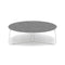 Manutti Mood Coffee table - Table basse ronde Ø 100cm h:33cm Plateau Céramique ou HPL White SF08 Ceramic Basalt Grey 6mm 6K70 