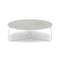 Manutti Mood Coffee table - Table basse ronde Ø 100cm h:33cm Plateau Céramique ou HPL White SF08 Ceramic Concrete 12mm 5K68 