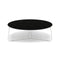 Manutti Mood Coffee table - Table basse ronde Ø 100cm h:33cm Plateau Céramique ou HPL White SF08 Ceramic Marble Black 12mm 5K59 