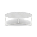 Manutti Mood Coffee table - Table basse ronde Ø 100cm h:33cm Plateau Céramique ou HPL White SF08 Ceramic Perla 12mm 5K66 