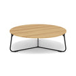 Manutti Mood Coffee table - Table basse ronde Ø 100cm h:33cm Plateau Teck Lava SF10 Teak Brushed 2H36 