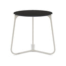 Manutti Mood Coffee table - Table basse ronde Ø 42cm h:45cm Plateau Céramique ou HPL Flint SF13 Ceramic Basalt Black 12mm 5K67 
