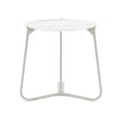Manutti Mood Coffee table - Table basse ronde Ø 42cm h:45cm Plateau Céramique ou HPL Flint SF13 Ceramic Marble White 12mm 5K58 