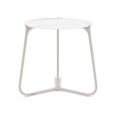Manutti Mood Coffee table - Table basse ronde Ø 42cm h:45cm Plateau Céramique ou HPL Flint SF13 Ceramic Marble White 12mm 5K58 