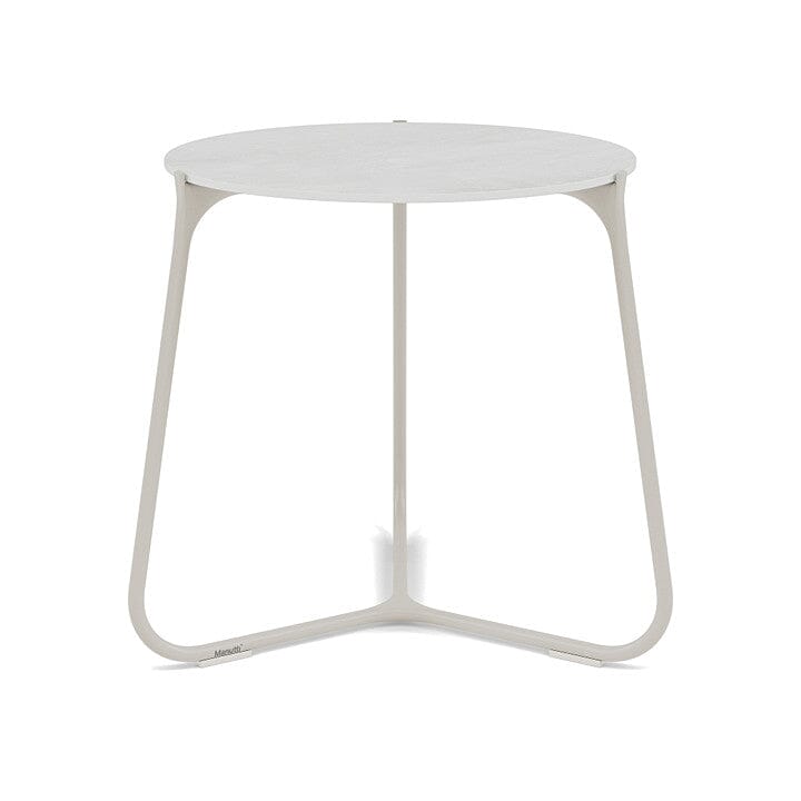 Manutti Mood Coffee table - Table basse ronde Ø 42cm h:45cm Plateau Céramique ou HPL Flint SF13 Ceramic Perla 12mm 5K66 