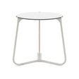 Manutti Mood Coffee table - Table basse ronde Ø 42cm h:45cm Plateau Céramique ou HPL Flint SF13 Trespa White 2T90 