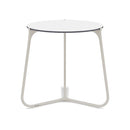 Manutti Mood Coffee table - Table basse ronde Ø 42cm h:45cm Plateau Céramique ou HPL Flint SF13 Trespa White 2T90 