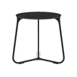 Manutti Mood Coffee table - Table basse ronde Ø 42cm h:45cm Plateau Céramique ou HPL Lava SF10 Ceramic Basalt Black 12mm 5K67 