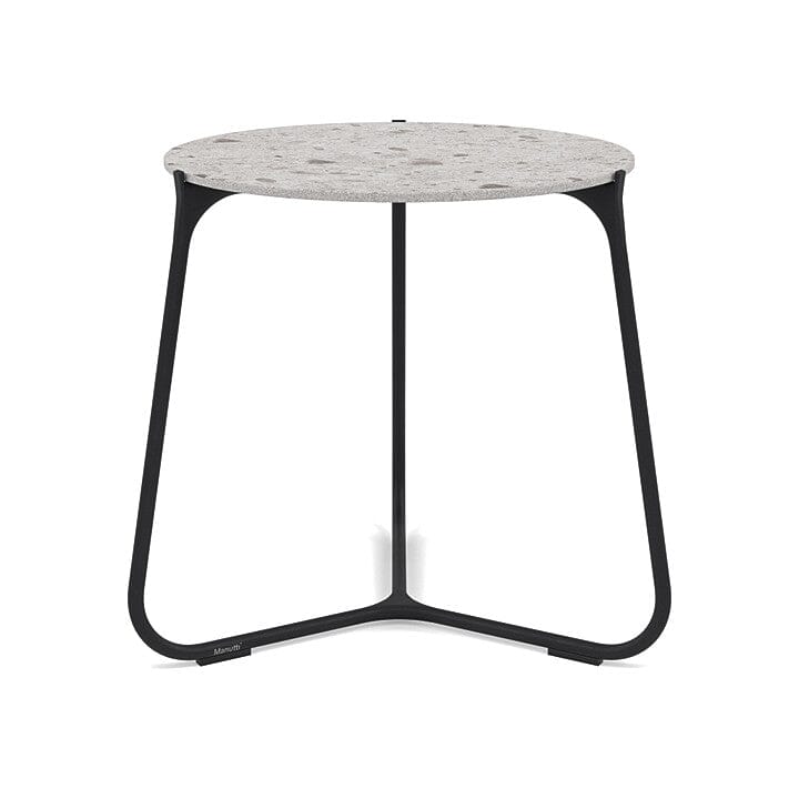 Manutti Mood Coffee table - Table basse ronde Ø 42cm h:45cm Plateau Céramique ou HPL Lava SF10 Ceramic Fossil 12mm 5K53 