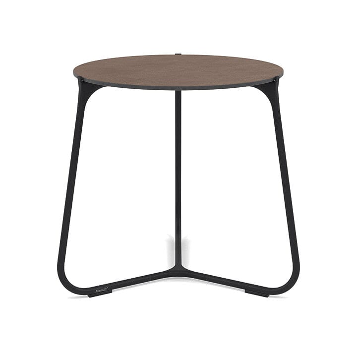 Manutti Mood Coffee table - Table basse ronde Ø 42cm h:45cm Plateau Céramique ou HPL Lava SF10 Ceramic Quartz 6mm 6K64 