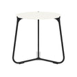 Manutti Mood Coffee table - Table basse ronde Ø 42cm h:45cm Plateau Céramique ou HPL Lava SF10 Ceramic White 6mm 6K60 