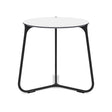 Manutti Mood Coffee table - Table basse ronde Ø 42cm h:45cm Plateau Céramique ou HPL Lava SF10 Trespa White 2T90 