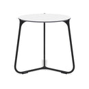 Manutti Mood Coffee table - Table basse ronde Ø 42cm h:45cm Plateau Céramique ou HPL Lava SF10 Trespa White 2T90 