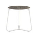 Manutti Mood Coffee table - Table basse ronde Ø 42cm h:45cm Plateau Céramique ou HPL White SF08 Ceramic Emperador 12mm 5K69 