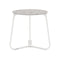 Manutti Mood Coffee table - Table basse ronde Ø 42cm h:45cm Plateau Céramique ou HPL White SF08 Ceramic Fossil 12mm 5K53 