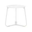 Manutti Mood Coffee table - Table basse ronde Ø 42cm h:45cm Plateau Céramique ou HPL White SF08 Ceramic Marble White 12mm 5K58 