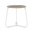 Manutti Mood Coffee table - Table basse ronde Ø 42cm h:45cm Plateau Céramique ou HPL White SF08 Ceramic Travertin 12mm 5K54 