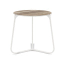 Manutti Mood Coffee table - Table basse ronde Ø 42cm h:45cm Plateau Céramique ou HPL White SF08 Ceramic Travertin 12mm 5K54 
