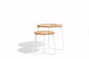 Manutti Mood Coffee table - Table basse ronde Ø 42cm h:45cm Plateau Teck 
