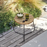 Manutti Mood Coffee table - Table basse ronde Ø 42cm h:45cm Plateau Teck 