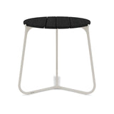 Manutti Mood Coffee table - Table basse ronde Ø 42cm h:45cm Plateau Teck Flint SF13 Teak Scuro 2H37 