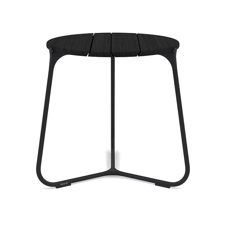 Manutti Mood Coffee table - Table basse ronde Ø 42cm h:45cm Plateau Teck Lava SF10 Teak Scuro 2H37 