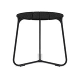 Manutti Mood Coffee table - Table basse ronde Ø 42cm h:45cm Plateau Teck Lava SF10 Teak Scuro 2H37 