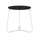 Manutti Mood Coffee table - Table basse ronde Ø 42cm h:45cm Plateau Teck White SF08 Teak Scuro 2H37 