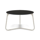Manutti Mood Coffee table - Table basse ronde Ø 60cm h:38cm Plateau Céramique ou HPL Flint SF13 Ceramic Basalt Black 12mm 5K67 