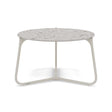 Manutti Mood Coffee table - Table basse ronde Ø 60cm h:38cm Plateau Céramique ou HPL Flint SF13 Ceramic Fossil 12mm 5K53 