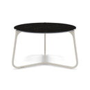 Manutti Mood Coffee table - Table basse ronde Ø 60cm h:38cm Plateau Céramique ou HPL Flint SF13 Ceramic Marble Black 12mm 5K59 