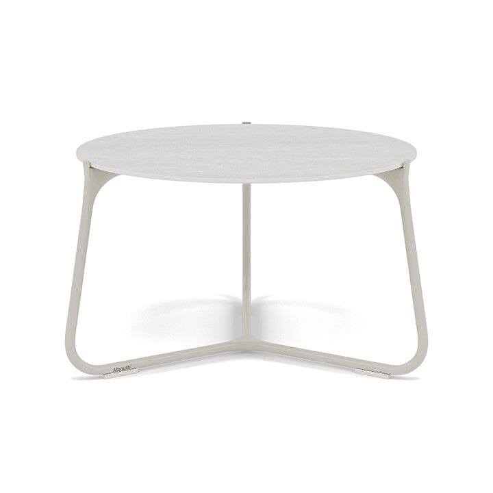 Manutti Mood Coffee table - Table basse ronde Ø 60cm h:38cm Plateau Céramique ou HPL Flint SF13 Ceramic Perla 12mm 5K66 