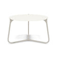 Manutti Mood Coffee table - Table basse ronde Ø 60cm h:38cm Plateau Céramique ou HPL Flint SF13 Ceramic White 6mm 6K60 