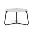 Manutti Mood Coffee table - Table basse ronde Ø 60cm h:38cm Plateau Céramique ou HPL Lava SF10 Ceramic Perla 12mm 5K66 