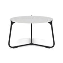 Manutti Mood Coffee table - Table basse ronde Ø 60cm h:38cm Plateau Céramique ou HPL Lava SF10 Ceramic Perla 12mm 5K66 