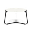 Manutti Mood Coffee table - Table basse ronde Ø 60cm h:38cm Plateau Céramique ou HPL Lava SF10 Ceramic White 6mm 6K60 