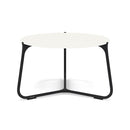 Manutti Mood Coffee table - Table basse ronde Ø 60cm h:38cm Plateau Céramique ou HPL Lava SF10 Ceramic White 6mm 6K60 