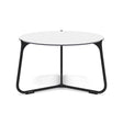 Manutti Mood Coffee table - Table basse ronde Ø 60cm h:38cm Plateau Céramique ou HPL Lava SF10 Trespa White 2T90 