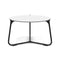 Manutti Mood Coffee table - Table basse ronde Ø 60cm h:38cm Plateau Céramique ou HPL Lava SF10 Trespa White 2T90 