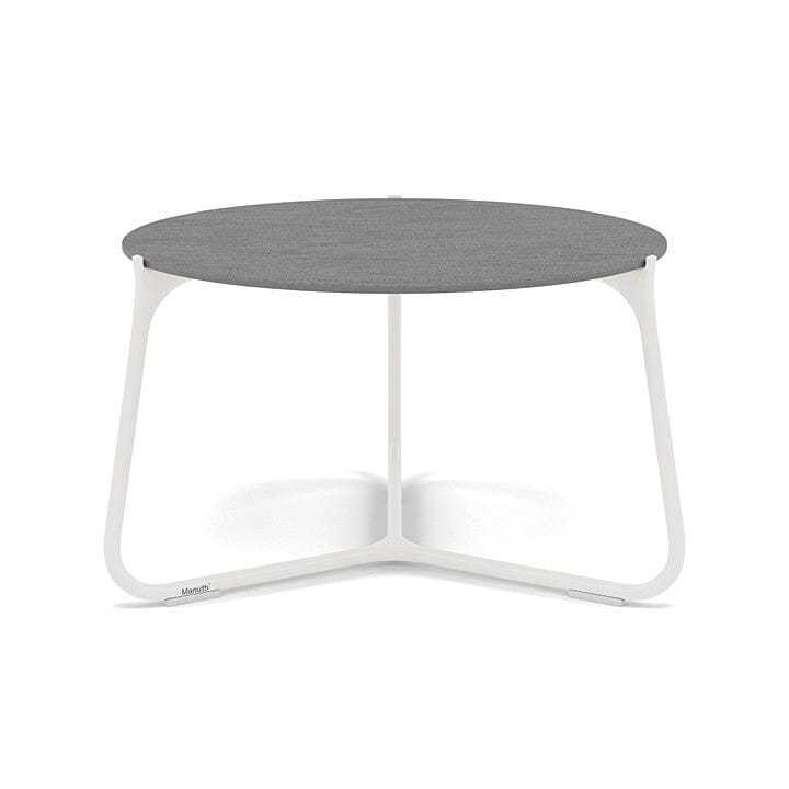 Manutti Mood Coffee table - Table basse ronde Ø 60cm h:38cm Plateau Céramique ou HPL White SF08 Ceramic Basalt Grey 6mm 6K70 