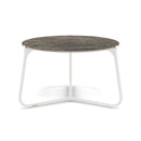 Manutti Mood Coffee table - Table basse ronde Ø 60cm h:38cm Plateau Céramique ou HPL White SF08 Ceramic Emperador 12mm 5K69 
