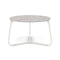 Manutti Mood Coffee table - Table basse ronde Ø 60cm h:38cm Plateau Céramique ou HPL White SF08 Ceramic Fossil 12mm 5K53 