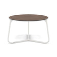 Manutti Mood Coffee table - Table basse ronde Ø 60cm h:38cm Plateau Céramique ou HPL White SF08 Ceramic Quartz 6mm 6K64 