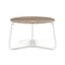 Manutti Mood Coffee table - Table basse ronde Ø 60cm h:38cm Plateau Céramique ou HPL White SF08 Ceramic Travertin 12mm 5K54 